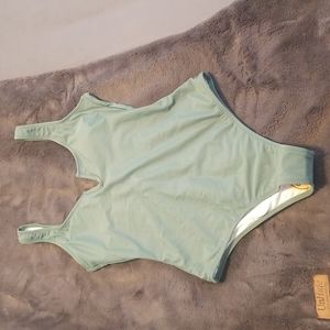 Cute green one piece swimsuit size small